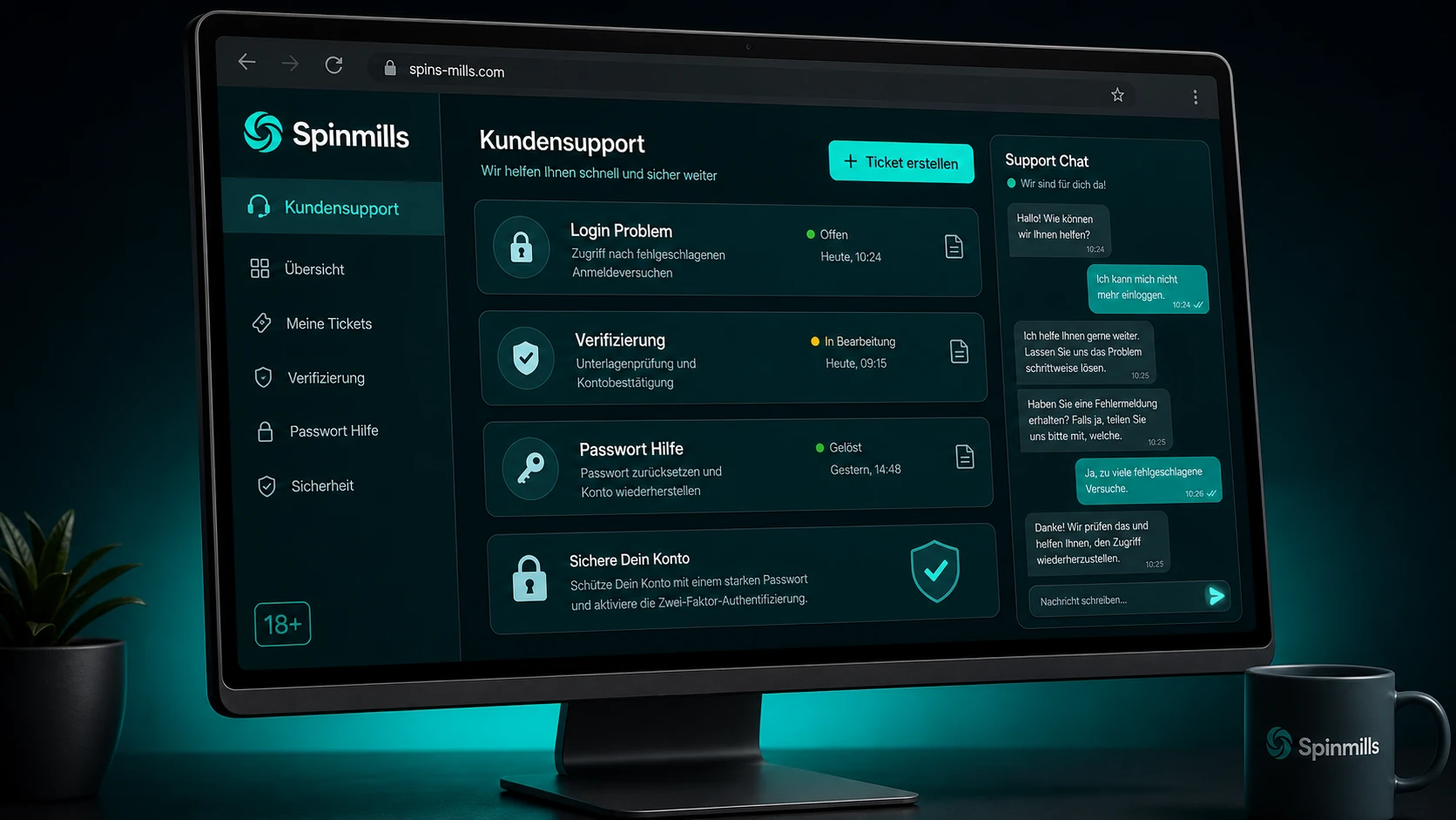 Wann sollte man den Kundensupport kontaktieren?